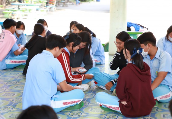 ภาพกิจกรรม  คณะวิทยาศาสตร์และเทคโนโลยี จัดค่ายวิทยาศาสตร์สัญจร ปีการศึกษา 2566  โรงเรียนทุ่งทรายวิทยา