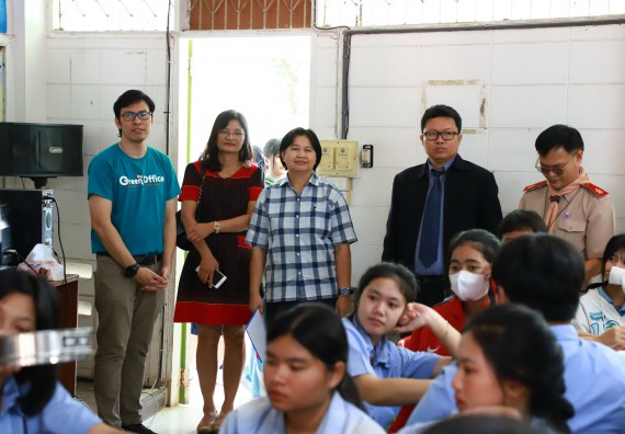 ภาพกิจกรรม  คณะวิทยาศาสตร์และเทคโนโลยี จัดค่ายวิทยาศาสตร์สัญจร ปีการศึกษา 2566  โรงเรียนทุ่งทรายวิทยา