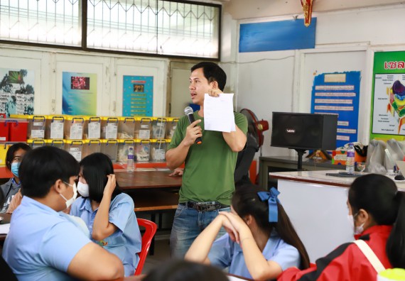 ภาพกิจกรรม  คณะวิทยาศาสตร์และเทคโนโลยี จัดค่ายวิทยาศาสตร์สัญจร ปีการศึกษา 2566  โรงเรียนทุ่งทรายวิทยา