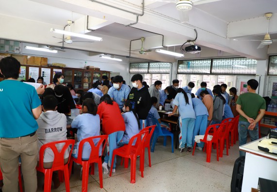 ภาพกิจกรรม  คณะวิทยาศาสตร์และเทคโนโลยี จัดค่ายวิทยาศาสตร์สัญจร ปีการศึกษา 2566  โรงเรียนทุ่งทรายวิทยา