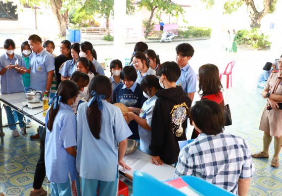 ภาพกิจกรรม  คณะวิทยาศาสตร์และเทคโนโลยี จัดค่ายวิทยาศาสตร์สัญจร ปีการศึกษา 2566  โรงเรียนทุ่งทรายวิทยา