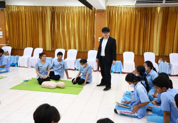 ภาพกิจกรรม  คณะวิทยาศาสตร์และเทคโนโลยี จัดค่ายวิทยาศาสตร์สัญจร ปีการศึกษา 2566  โรงเรียนทุ่งทรายวิทยา