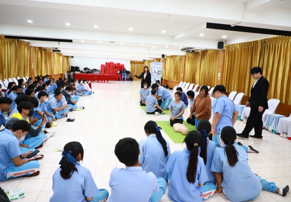 ภาพกิจกรรม  คณะวิทยาศาสตร์และเทคโนโลยี จัดค่ายวิทยาศาสตร์สัญจร ปีการศึกษา 2566  โรงเรียนทุ่งทรายวิทยา