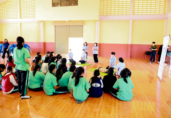 ภาพกิจกรรม  คณะวิทยาศาสตร์และเทคโนโลยี จัดค่ายวิทยาศาสตร์สัญจร ปีการศึกษา 2566  โรงเรียนปางมะค่าวิทยาคม