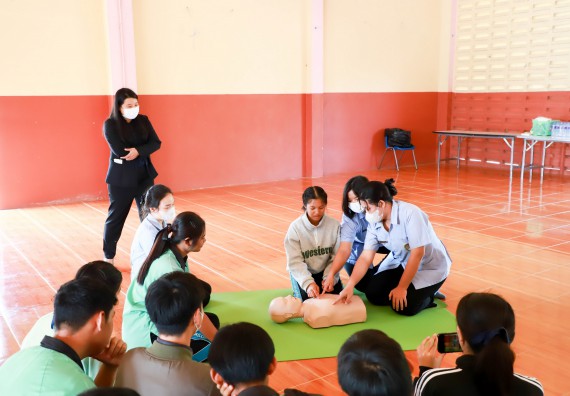ภาพกิจกรรม  คณะวิทยาศาสตร์และเทคโนโลยี จัดค่ายวิทยาศาสตร์สัญจร ปีการศึกษา 2566  โรงเรียนปางมะค่าวิทยาคม