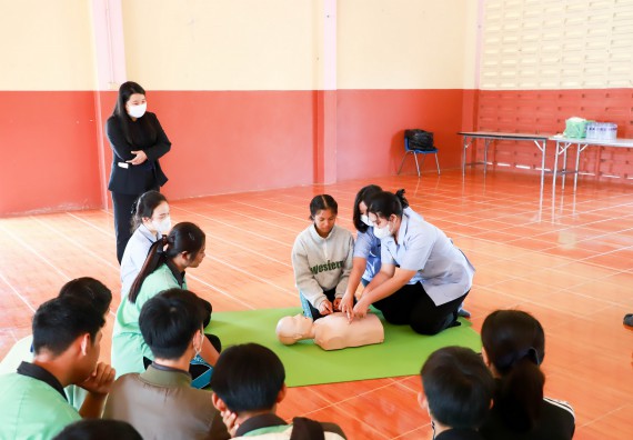 ภาพกิจกรรม  คณะวิทยาศาสตร์และเทคโนโลยี จัดค่ายวิทยาศาสตร์สัญจร ปีการศึกษา 2566  โรงเรียนปางมะค่าวิทยาคม