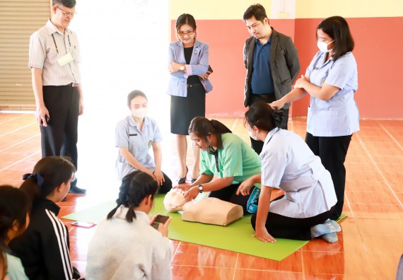 ภาพกิจกรรม  คณะวิทยาศาสตร์และเทคโนโลยี จัดค่ายวิทยาศาสตร์สัญจร ปีการศึกษา 2566  โรงเรียนปางมะค่าวิทยาคม