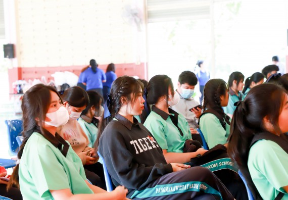 ภาพกิจกรรม  คณะวิทยาศาสตร์และเทคโนโลยี จัดค่ายวิทยาศาสตร์สัญจร ปีการศึกษา 2566  โรงเรียนปางมะค่าวิทยาคม