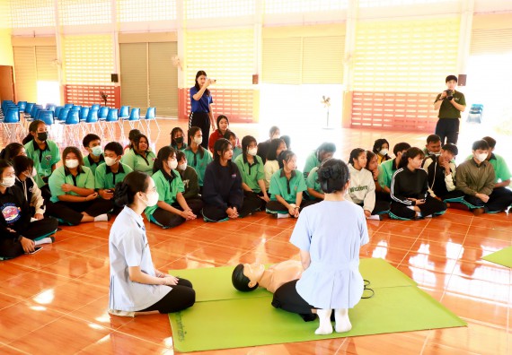 ภาพกิจกรรม  คณะวิทยาศาสตร์และเทคโนโลยี จัดค่ายวิทยาศาสตร์สัญจร ปีการศึกษา 2566  โรงเรียนปางมะค่าวิทยาคม