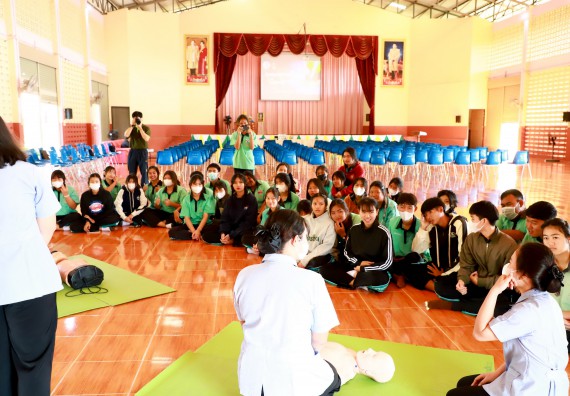 ภาพกิจกรรม  คณะวิทยาศาสตร์และเทคโนโลยี จัดค่ายวิทยาศาสตร์สัญจร ปีการศึกษา 2566  โรงเรียนปางมะค่าวิทยาคม