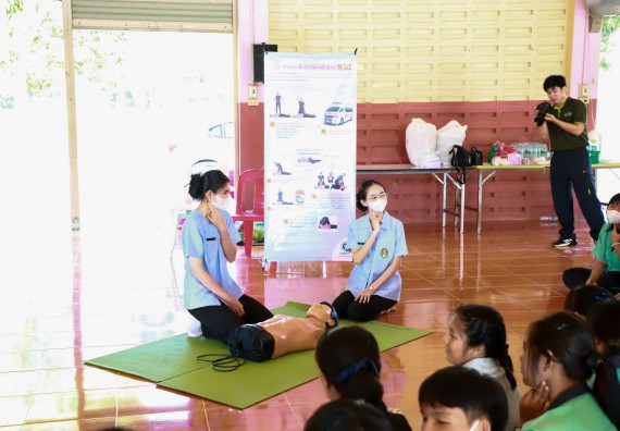 ภาพกิจกรรม  คณะวิทยาศาสตร์และเทคโนโลยี จัดค่ายวิทยาศาสตร์สัญจร ปีการศึกษา 2566  โรงเรียนปางมะค่าวิทยาคม