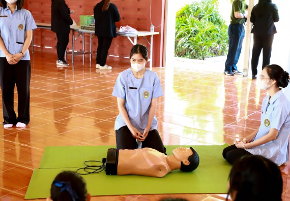 ภาพกิจกรรม  คณะวิทยาศาสตร์และเทคโนโลยี จัดค่ายวิทยาศาสตร์สัญจร ปีการศึกษา 2566  โรงเรียนปางมะค่าวิทยาคม