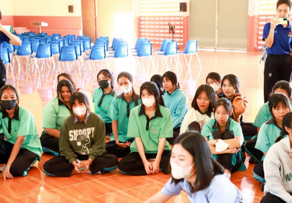 ภาพกิจกรรม  คณะวิทยาศาสตร์และเทคโนโลยี จัดค่ายวิทยาศาสตร์สัญจร ปีการศึกษา 2566  โรงเรียนปางมะค่าวิทยาคม