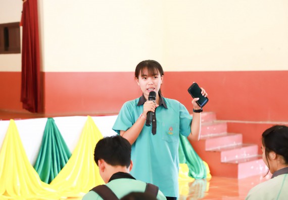 ภาพกิจกรรม  คณะวิทยาศาสตร์และเทคโนโลยี จัดค่ายวิทยาศาสตร์สัญจร ปีการศึกษา 2566  โรงเรียนปางมะค่าวิทยาคม