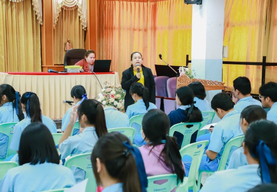 ภาพกิจกรรม   คณะวิทยาศาสตร์และเทคโนโลยี จัดค่ายวิทยาศาสตร์สัญจร ปีการศึกษา 2566  โรงเรียนคลองลานวิทยา