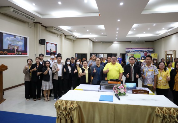 ภาพกิจกรรม  คณะวิทยาศาสตร์และเทคโนโลยี จัดกิจกรรมการศึกษาความต้องการและแนวทางการส่งเสริมการแก้ไขปัญหาของชุมชน ตามโครงการพัฒนาคุณภาพชีวิตและยกระดับเศรษฐกิจฐานราก