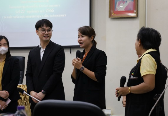 ภาพกิจกรรม  คณะวิทยาศาสตร์และเทคโนโลยี จัดกิจกรรมการศึกษาความต้องการและแนวทางการส่งเสริมการแก้ไขปัญหาของชุมชน ตามโครงการพัฒนาคุณภาพชีวิตและยกระดับเศรษฐกิจฐานราก