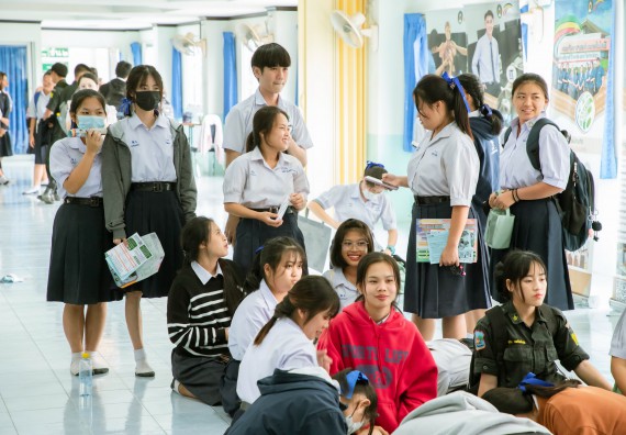 ภาพกิจกรรม  คณะวิทยาศาสตร์และเทคโนโลยี จัดกิจกรรมแนะแนวการศึกษา เพื่อประชาสัมพันธ์หลักสูตรภายในคณะวิทยาศาสตร์และเทคโนโลยี