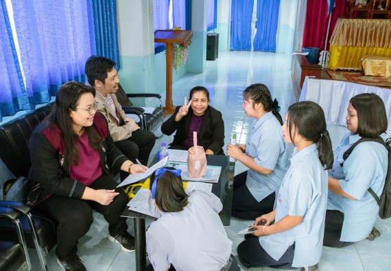 ภาพกิจกรรม  คณะวิทยาศาสตร์และเทคโนโลยี จัดกิจกรรมแนะแนวการศึกษา เพื่อประชาสัมพันธ์หลักสูตรภายในคณะวิทยาศาสตร์และเทคโนโลยี