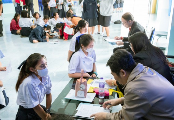 ภาพกิจกรรม  คณะวิทยาศาสตร์และเทคโนโลยี จัดกิจกรรมแนะแนวการศึกษา เพื่อประชาสัมพันธ์หลักสูตรภายในคณะวิทยาศาสตร์และเทคโนโลยี