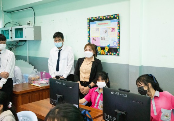 ภาพกิจกรรม  คณะวิทยาศาสตร์และเทคโนโลยี จัดค่ายวิทยาศาสตร์สัญจร ปีการศึกษา 2566  โรงเรียนชากังราววิทยา (อินทร์-ชุ่ม ดีสารอุปถัมภ์) 