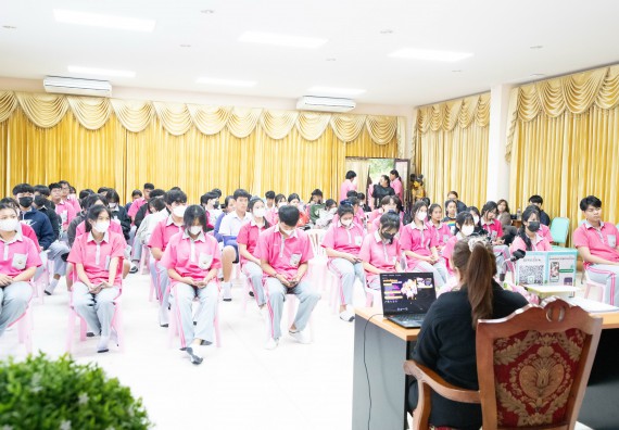 ภาพกิจกรรม  คณะวิทยาศาสตร์และเทคโนโลยี จัดค่ายวิทยาศาสตร์สัญจร ปีการศึกษา 2566  โรงเรียนชากังราววิทยา (อินทร์-ชุ่ม ดีสารอุปถัมภ์) 