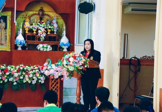 ภาพกิจกรรม  คณะวิทยาศาสตร์และเทคโนโลยี จัดค่ายวิทยาศาสตร์สัญจร ปีการศึกษา 2566  โรงเรียนคลองลานพัฒนาจินดาศักดิ์