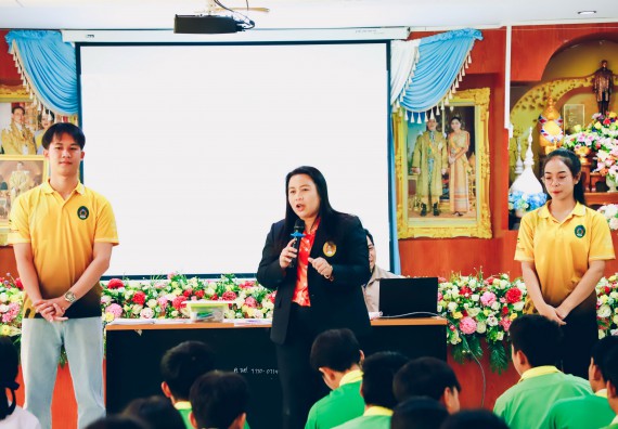 ภาพกิจกรรม  คณะวิทยาศาสตร์และเทคโนโลยี จัดค่ายวิทยาศาสตร์สัญจร ปีการศึกษา 2566  โรงเรียนคลองลานพัฒนาจินดาศักดิ์
