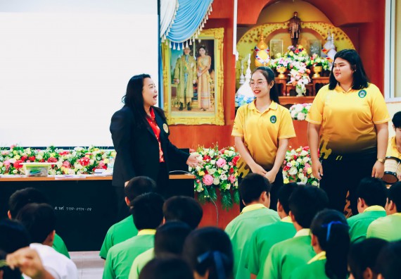 ภาพกิจกรรม  คณะวิทยาศาสตร์และเทคโนโลยี จัดค่ายวิทยาศาสตร์สัญจร ปีการศึกษา 2566  โรงเรียนคลองลานพัฒนาจินดาศักดิ์