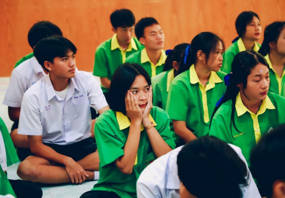 ภาพกิจกรรม  คณะวิทยาศาสตร์และเทคโนโลยี จัดค่ายวิทยาศาสตร์สัญจร ปีการศึกษา 2566  โรงเรียนคลองลานพัฒนาจินดาศักดิ์