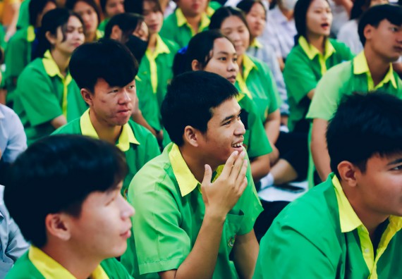 ภาพกิจกรรม  คณะวิทยาศาสตร์และเทคโนโลยี จัดค่ายวิทยาศาสตร์สัญจร ปีการศึกษา 2566  โรงเรียนคลองลานพัฒนาจินดาศักดิ์