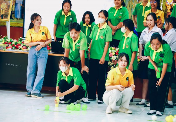 ภาพกิจกรรม  คณะวิทยาศาสตร์และเทคโนโลยี จัดค่ายวิทยาศาสตร์สัญจร ปีการศึกษา 2566  โรงเรียนคลองลานพัฒนาจินดาศักดิ์