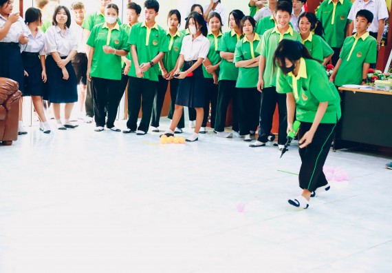 ภาพกิจกรรม  คณะวิทยาศาสตร์และเทคโนโลยี จัดค่ายวิทยาศาสตร์สัญจร ปีการศึกษา 2566  โรงเรียนคลองลานพัฒนาจินดาศักดิ์