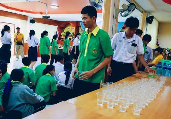 ภาพกิจกรรม  คณะวิทยาศาสตร์และเทคโนโลยี จัดค่ายวิทยาศาสตร์สัญจร ปีการศึกษา 2566  โรงเรียนคลองลานพัฒนาจินดาศักดิ์