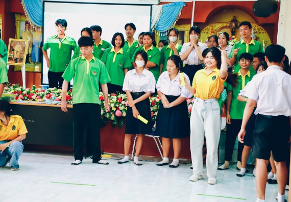 ภาพกิจกรรม  คณะวิทยาศาสตร์และเทคโนโลยี จัดค่ายวิทยาศาสตร์สัญจร ปีการศึกษา 2566  โรงเรียนคลองลานพัฒนาจินดาศักดิ์