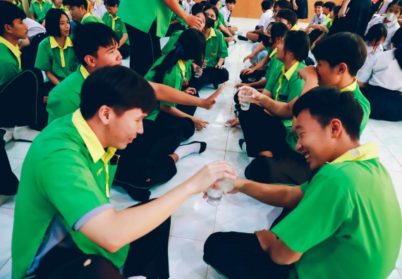 ภาพกิจกรรม  คณะวิทยาศาสตร์และเทคโนโลยี จัดค่ายวิทยาศาสตร์สัญจร ปีการศึกษา 2566  โรงเรียนคลองลานพัฒนาจินดาศักดิ์