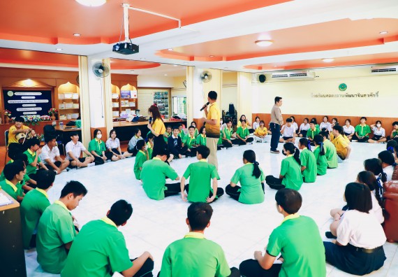 ภาพกิจกรรม  คณะวิทยาศาสตร์และเทคโนโลยี จัดค่ายวิทยาศาสตร์สัญจร ปีการศึกษา 2566  โรงเรียนคลองลานพัฒนาจินดาศักดิ์