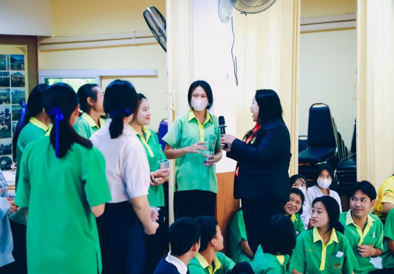 ภาพกิจกรรม  คณะวิทยาศาสตร์และเทคโนโลยี จัดค่ายวิทยาศาสตร์สัญจร ปีการศึกษา 2566  โรงเรียนคลองลานพัฒนาจินดาศักดิ์