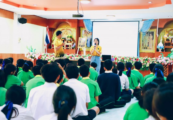 ภาพกิจกรรม  คณะวิทยาศาสตร์และเทคโนโลยี จัดค่ายวิทยาศาสตร์สัญจร ปีการศึกษา 2566  โรงเรียนคลองลานพัฒนาจินดาศักดิ์
