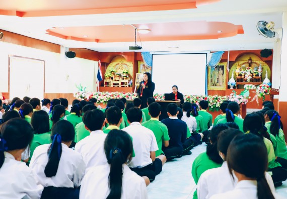 ภาพกิจกรรม  คณะวิทยาศาสตร์และเทคโนโลยี จัดค่ายวิทยาศาสตร์สัญจร ปีการศึกษา 2566  โรงเรียนคลองลานพัฒนาจินดาศักดิ์
