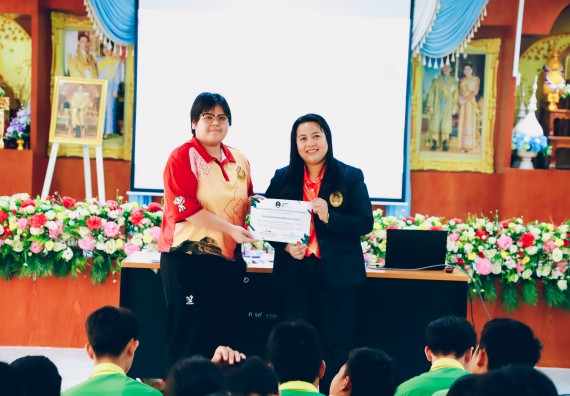 ภาพกิจกรรม  คณะวิทยาศาสตร์และเทคโนโลยี จัดค่ายวิทยาศาสตร์สัญจร ปีการศึกษา 2566  โรงเรียนคลองลานพัฒนาจินดาศักดิ์