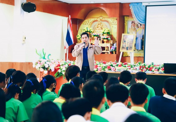 ภาพกิจกรรม  คณะวิทยาศาสตร์และเทคโนโลยี จัดค่ายวิทยาศาสตร์สัญจร ปีการศึกษา 2566  โรงเรียนคลองลานพัฒนาจินดาศักดิ์