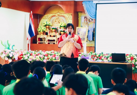 ภาพกิจกรรม  คณะวิทยาศาสตร์และเทคโนโลยี จัดค่ายวิทยาศาสตร์สัญจร ปีการศึกษา 2566  โรงเรียนคลองลานพัฒนาจินดาศักดิ์