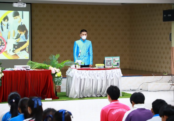 ภาพกิจกรรม  คณะวิทยาศาสตร์และเทคโนโลยี จัดค่ายวิทยาศาสตร์สัญจร ปีการศึกษา 2566  โรงเรียนนครไตรตรึงษ์