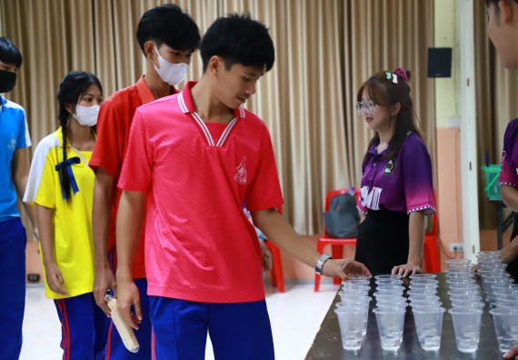 ภาพกิจกรรม  คณะวิทยาศาสตร์และเทคโนโลยี จัดค่ายวิทยาศาสตร์สัญจร ปีการศึกษา 2566  โรงเรียนนครไตรตรึงษ์