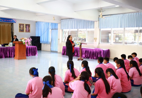 ภาพกิจกรรม  คณะวิทยาศาสตร์และเทคโนโลยี จัดค่ายวิทยาศาสตร์สัญจร ปีการศึกษา 2566 โรงเรียนวังตะเคียนประชานุสรณ์