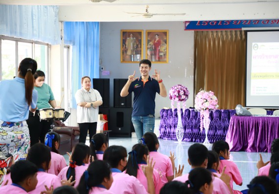 ภาพกิจกรรม  คณะวิทยาศาสตร์และเทคโนโลยี จัดค่ายวิทยาศาสตร์สัญจร ปีการศึกษา 2566 โรงเรียนวังตะเคียนประชานุสรณ์