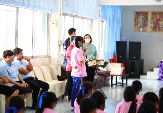 ภาพกิจกรรม  คณะวิทยาศาสตร์และเทคโนโลยี จัดค่ายวิทยาศาสตร์สัญจร ปีการศึกษา 2566 โรงเรียนวังตะเคียนประชานุสรณ์