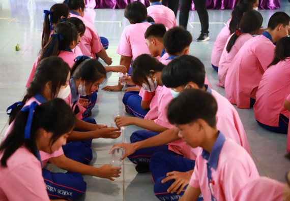 ภาพกิจกรรม  คณะวิทยาศาสตร์และเทคโนโลยี จัดค่ายวิทยาศาสตร์สัญจร ปีการศึกษา 2566 โรงเรียนวังตะเคียนประชานุสรณ์