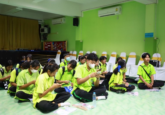 ภาพกิจกรรม  คณะวิทยาศาสตร์และเทคโนโลยี จัดค่ายวิทยาศาสตร์สัญจร ปีการศึกษา 2566  โรงเรียนหนองกองพิทยาคม